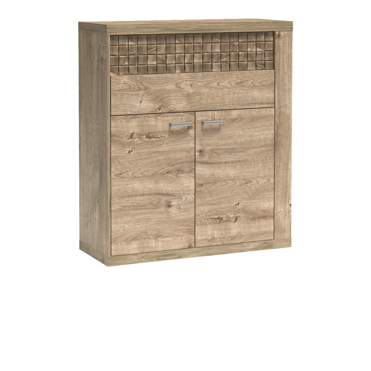 NORUVEO Highboard 102 cm – Ribbeck-Dekor – Vorderansicht