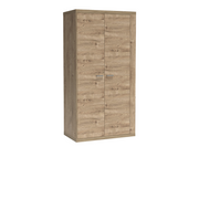 NORUVEO Kleiderschrank 102 cm – Ribbeck-Dekor – Vorderansicht