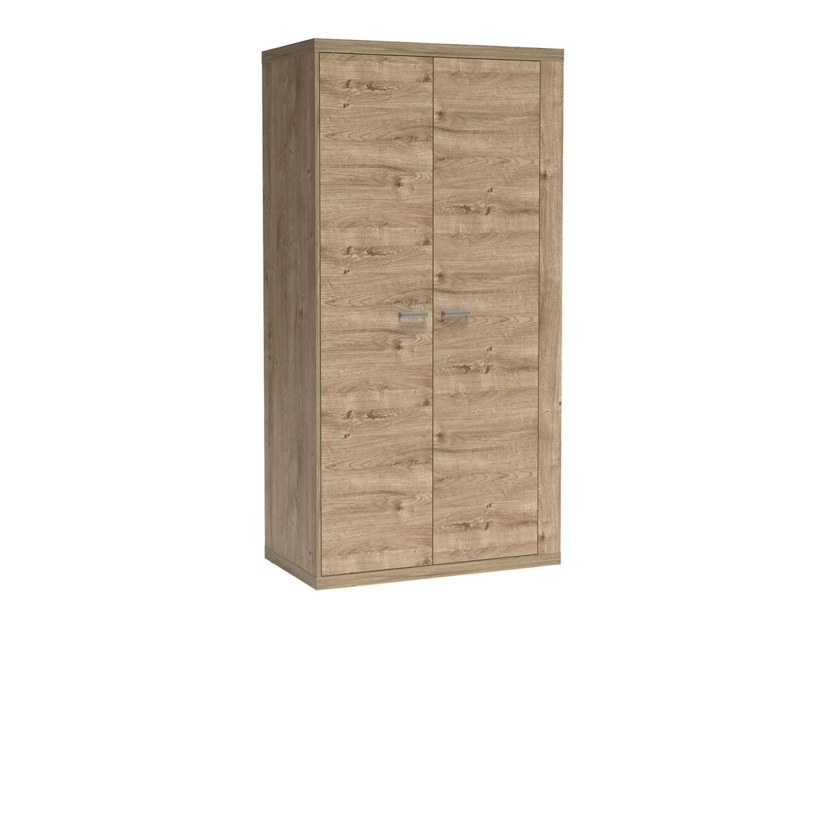 NORUVEO Kleiderschrank 102 cm – Ribbeck-Dekor – Vorderansicht