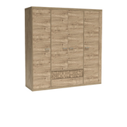 NORUVEO Kleiderschrank 195,5 cm – Ribbeck-Dekor – Vorderansicht
