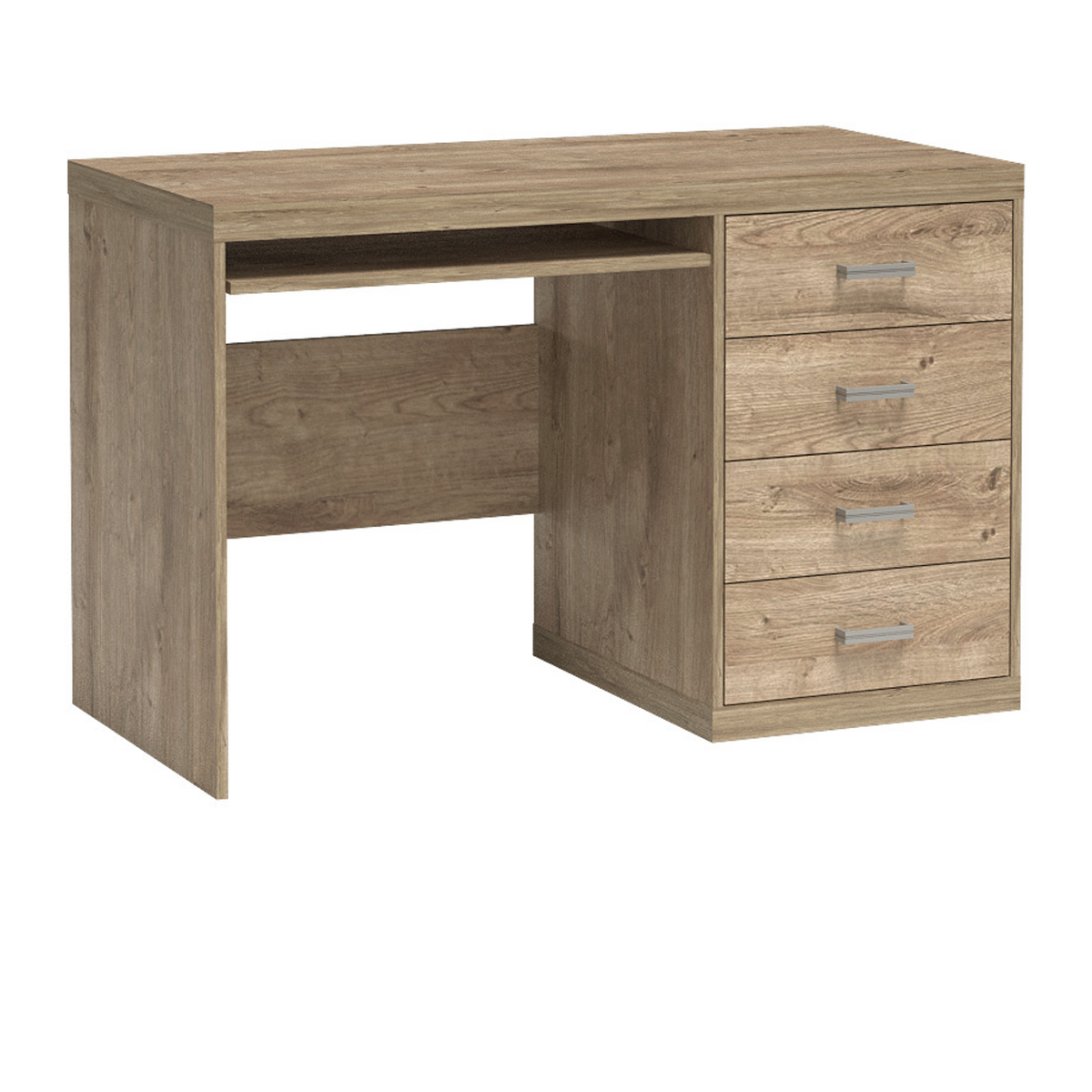 NORUVEO Schreibtisch 120 cm – Ribbeck-Dekor – Vorderansicht