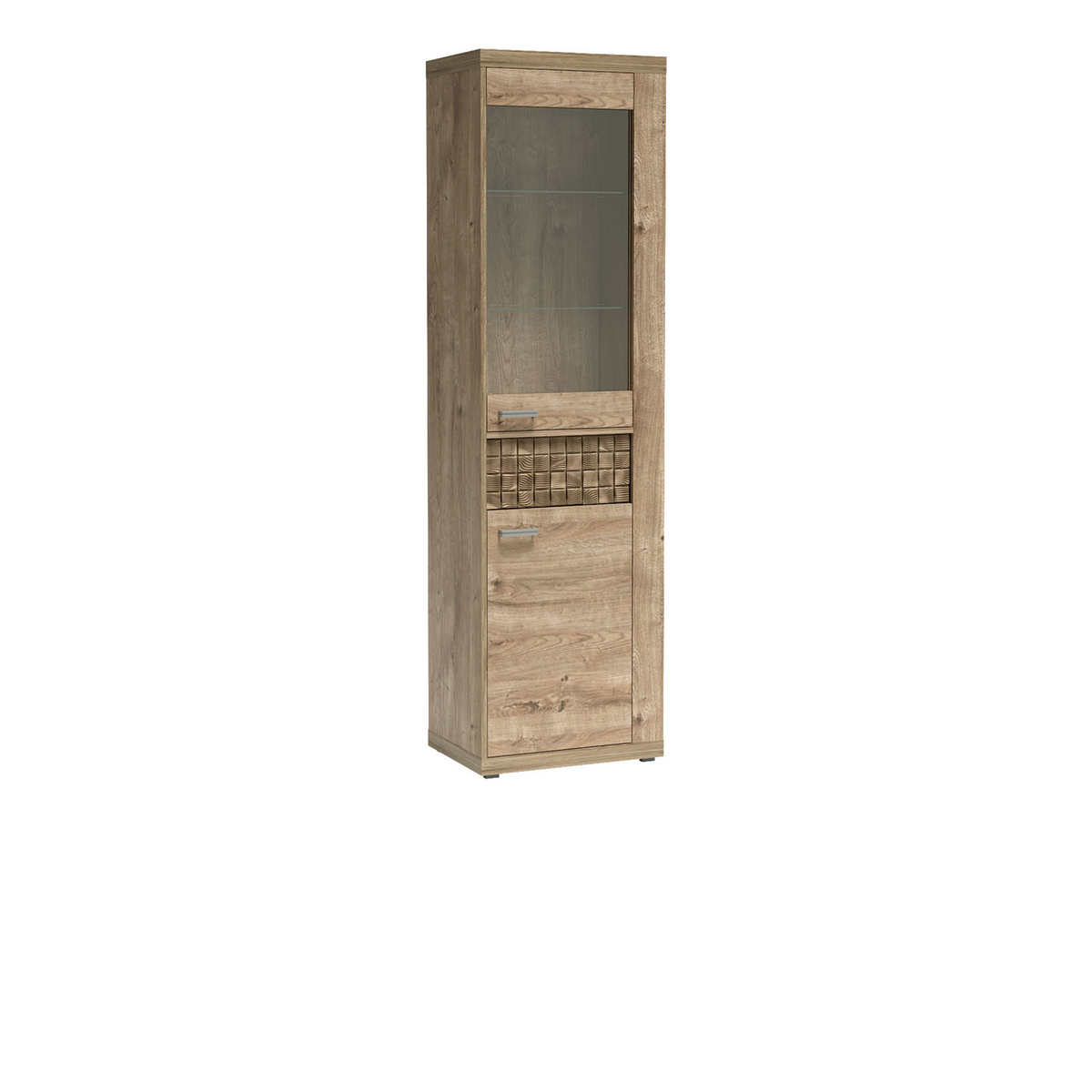 NORUVEO Vitrine 57 cm – Ribbeck-Dekor – Vorderansicht