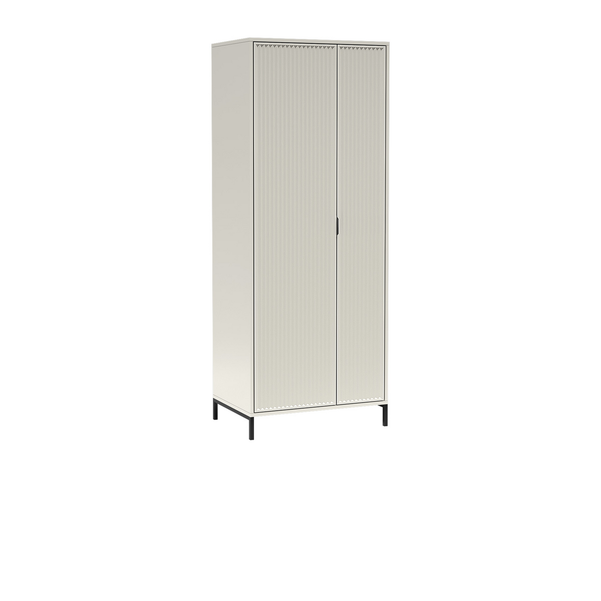 ORMEVI Kleiderschrank 80 cm – Kaschmir-Dekor – Vorderansicht