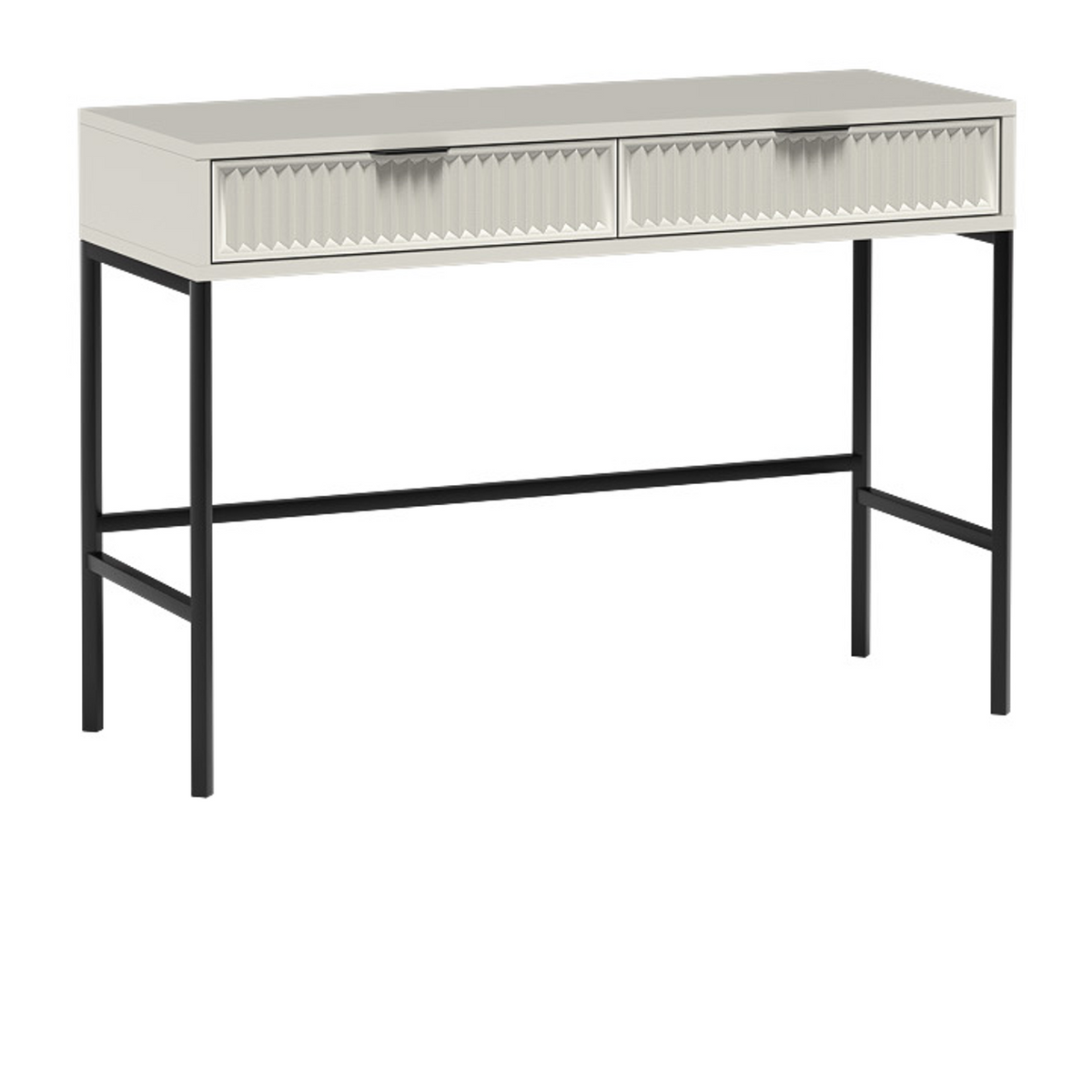 ORMEVI Schminktisch 110 cm – Kaschmir-Dekor – Vorderansicht