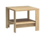 PELUNEO Couchtisch 65 cm – Hikora-Dekor – Vorderansicht