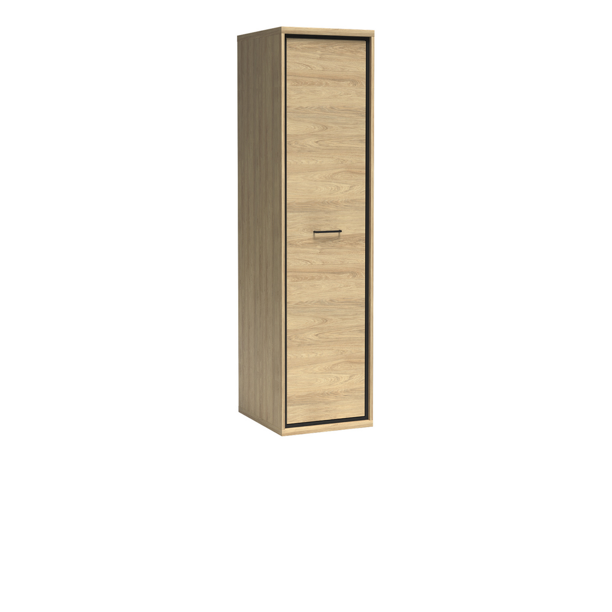 PELUNEO Kleiderschrank 49,5 cm – Hikora-Dekor – Vorderansicht