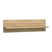 PELUNEO Wandregal 120 cm – Hikora-Dekor – Vorderansicht