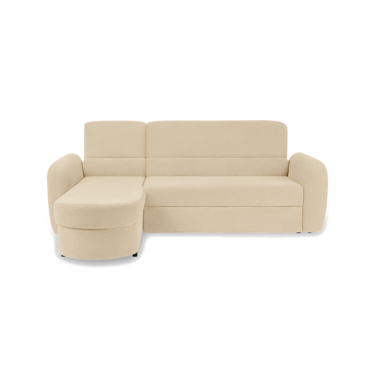 PRESTON Ecksofa 246 cm – mit Schlaffunktion und Bettkasten – VINCI 26 / Links (von vorne gesehen)