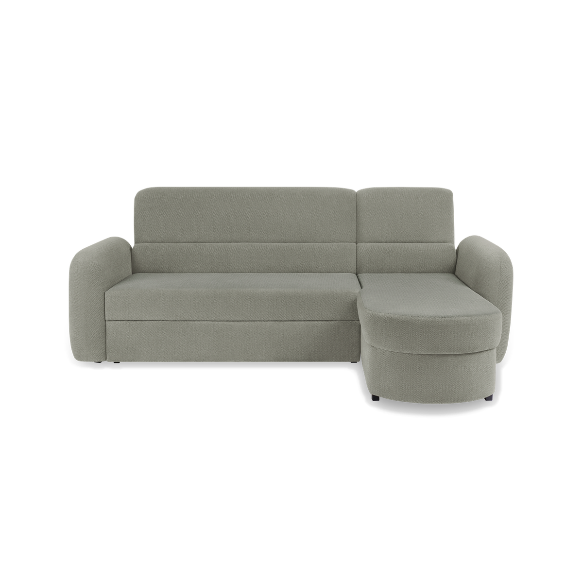 PRESTON Ecksofa 246 cm – mit Schlaffunktion und Bettkasten – VINCI 11 / Rechts (von vorne gesehen)