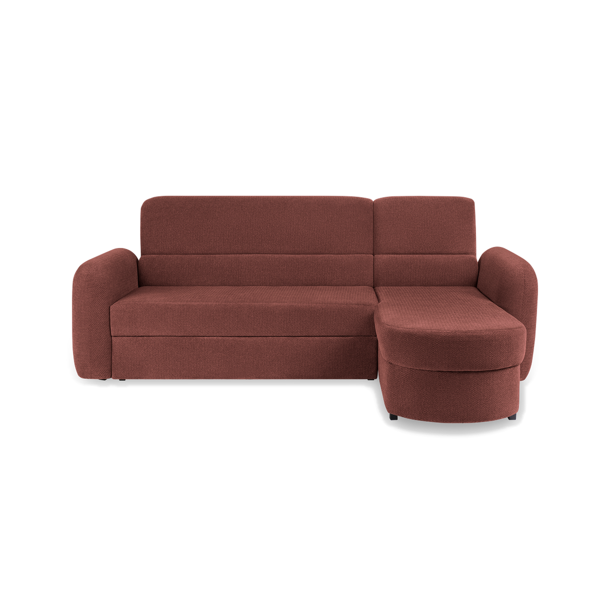 PRESTON Ecksofa 246 cm – mit Schlaffunktion und Bettkasten – VINCI 46 / Rechts (von vorne gesehen)