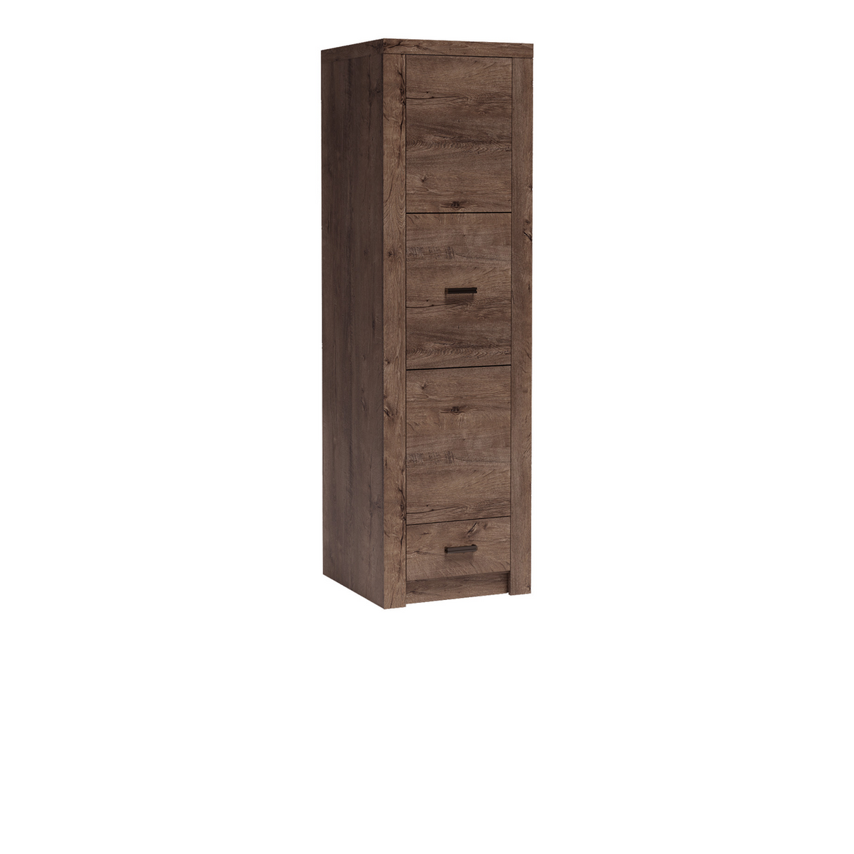 RAVNIA Kleiderschrank 56 cm – Esche Dunkel-Dekor – Vorderansicht