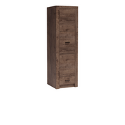 RAVNIA Kleiderschrank 56 cm – Esche Dunkel-Dekor – Vorderansicht