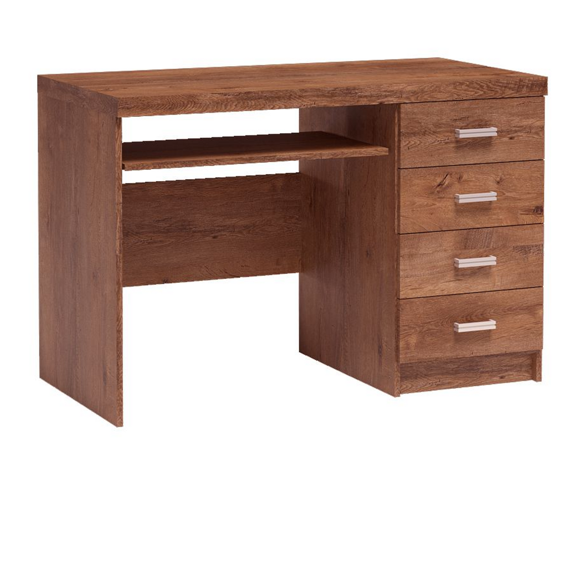 RAVNIA Schreibtisch 120 cm – Esche Hell-Dekor – Vorderansicht
