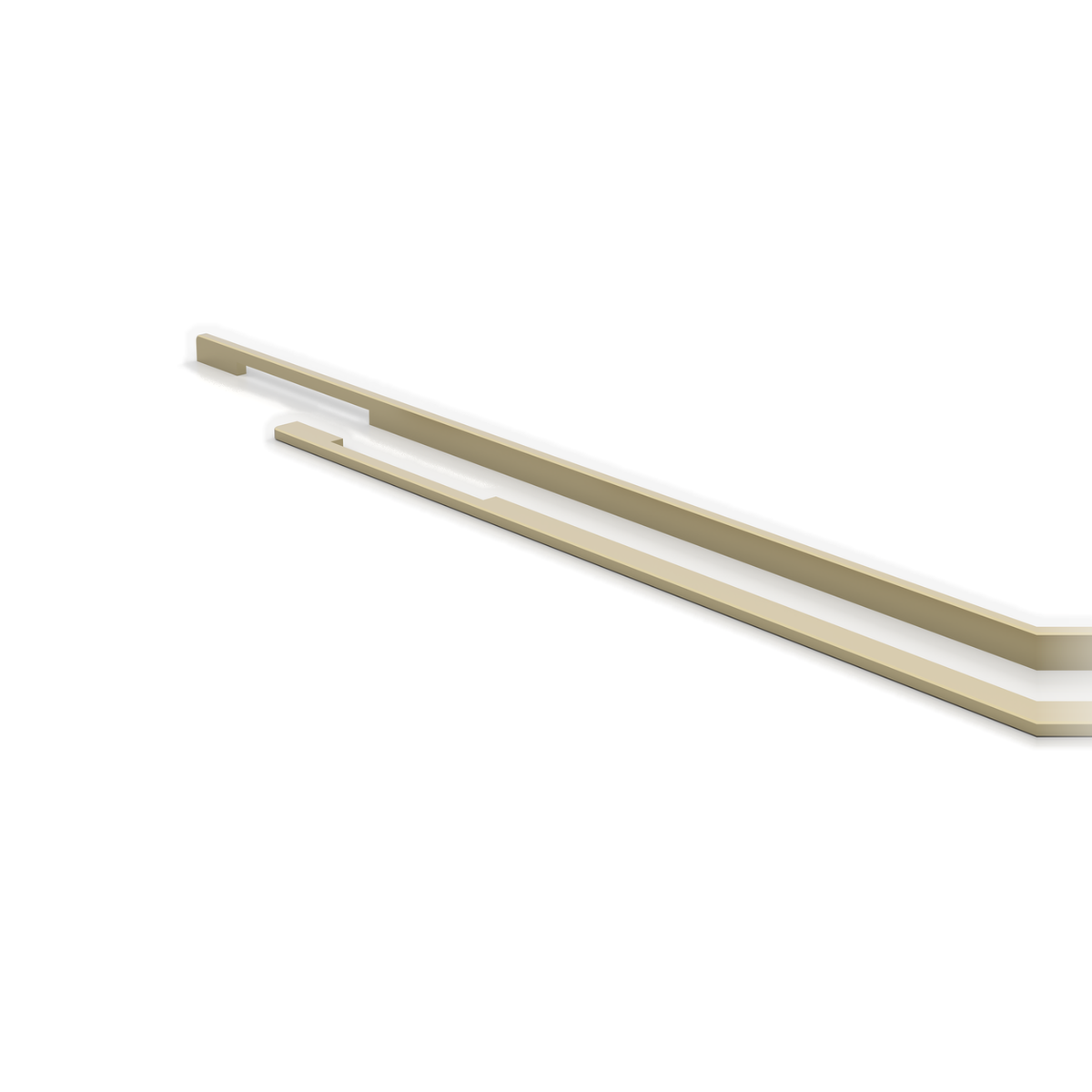 ROSA Kommode 3D 134 cm mit goldfarbenen Griffen – Goldfarbene Griffe im Detail