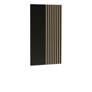 SAVNIA Lamellenpaneel 80 cm – Schwarz – Artisan-Eiche-Dekor – Vorderansicht