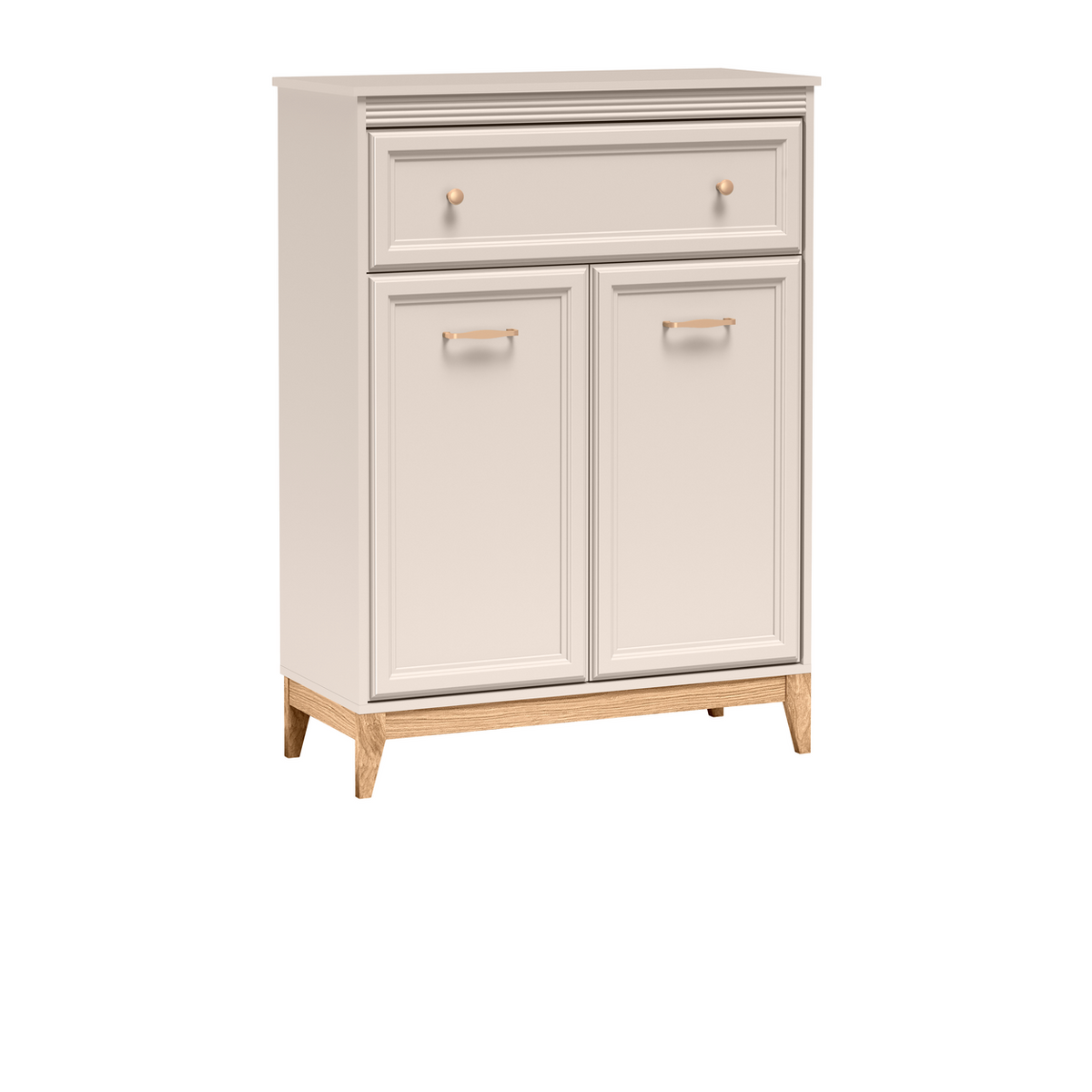 SELUNEO Highboard 92 cm – Kaschmir / Natureiche-Dekor – Weitere Ansicht