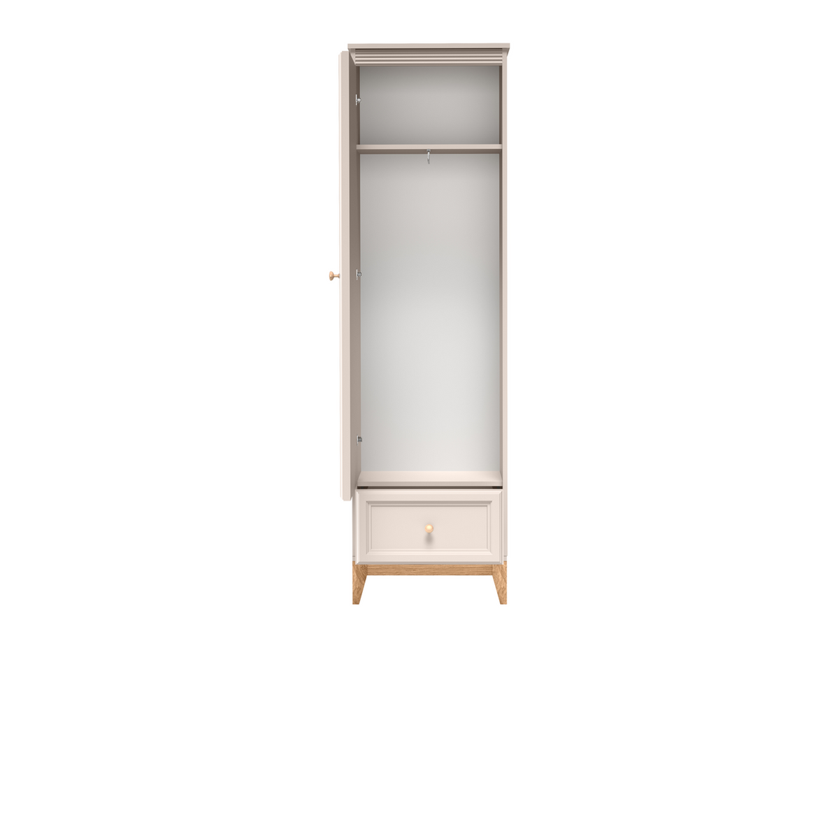SELUNEO Spiegelschrank 55 cm – Kaschmir / Natureiche-Dekor – Weitere Ansicht