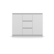 SOLO Kommode 2D3S 120 cm – Weiß – Vorderansicht