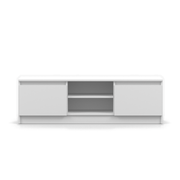 SOLO TV-Lowboard 135 cm – Weiß – Vorderansicht