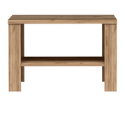 TAVNIA Couchtisch 90 cm in Kraft-Gold-Dekor – Vorderansicht