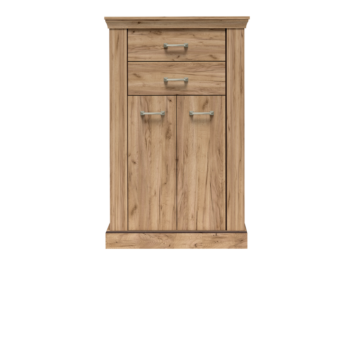 TAVNIA Highboard 82 cm in Kraft-Gold-Dekor – Vorderansicht