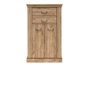 TAVNIA Highboard 82 cm in Kraft-Gold-Dekor – Vorderansicht