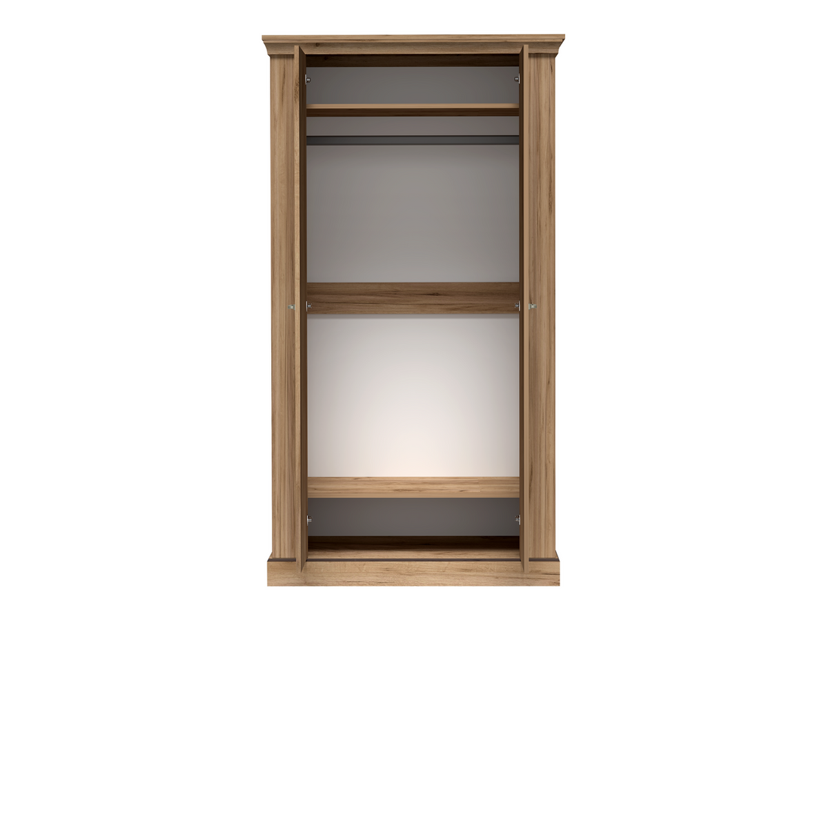 TAVNIA Kleiderschrank 107 cm – Kraft Gold-Dekor – Weitere Ansicht