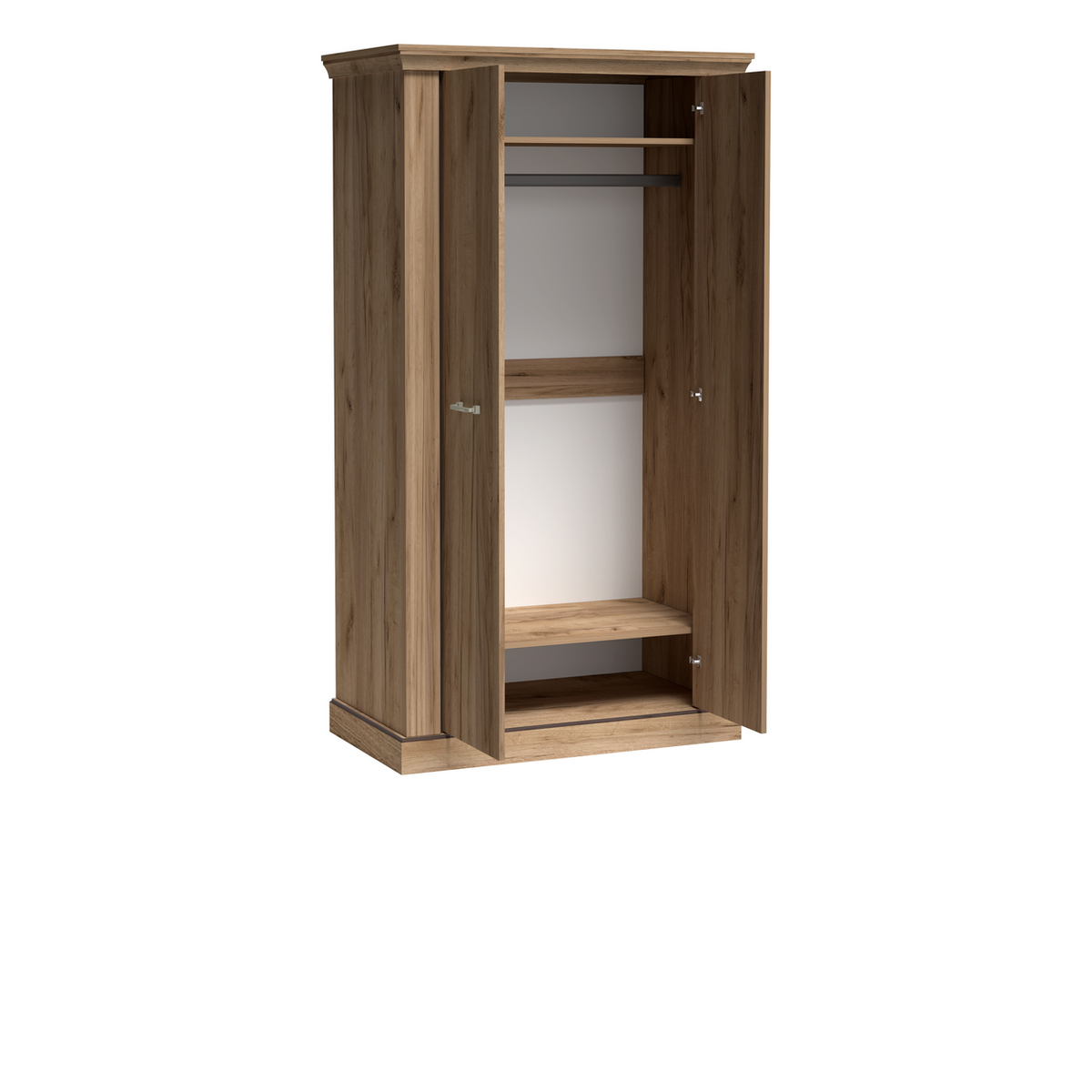 TAVNIA Kleiderschrank 107 cm – Kraft Gold-Dekor – Weitere Ansicht