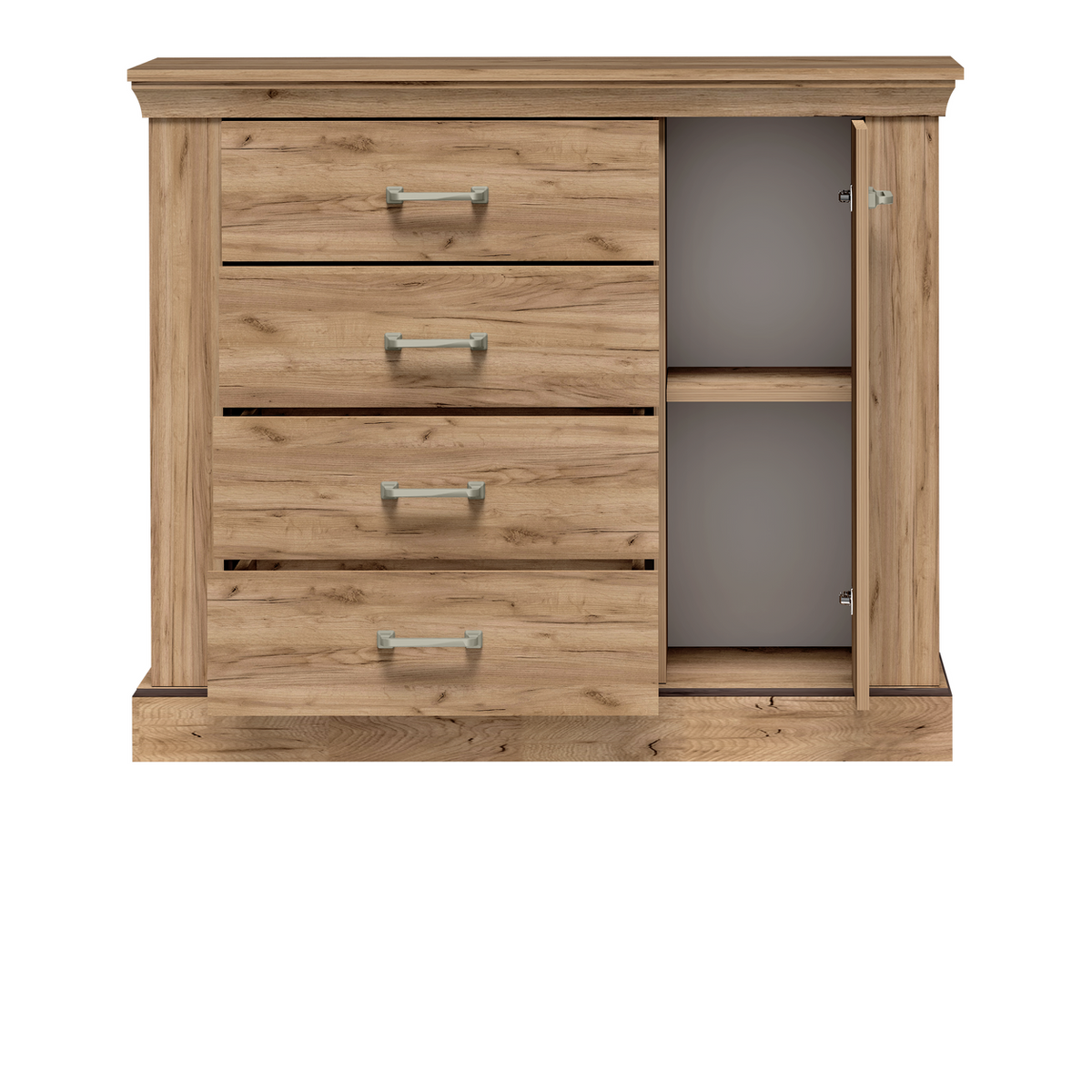 TAVNIA Kommode 114 cm in Kraft-Gold-Dekor – Detailansicht 2