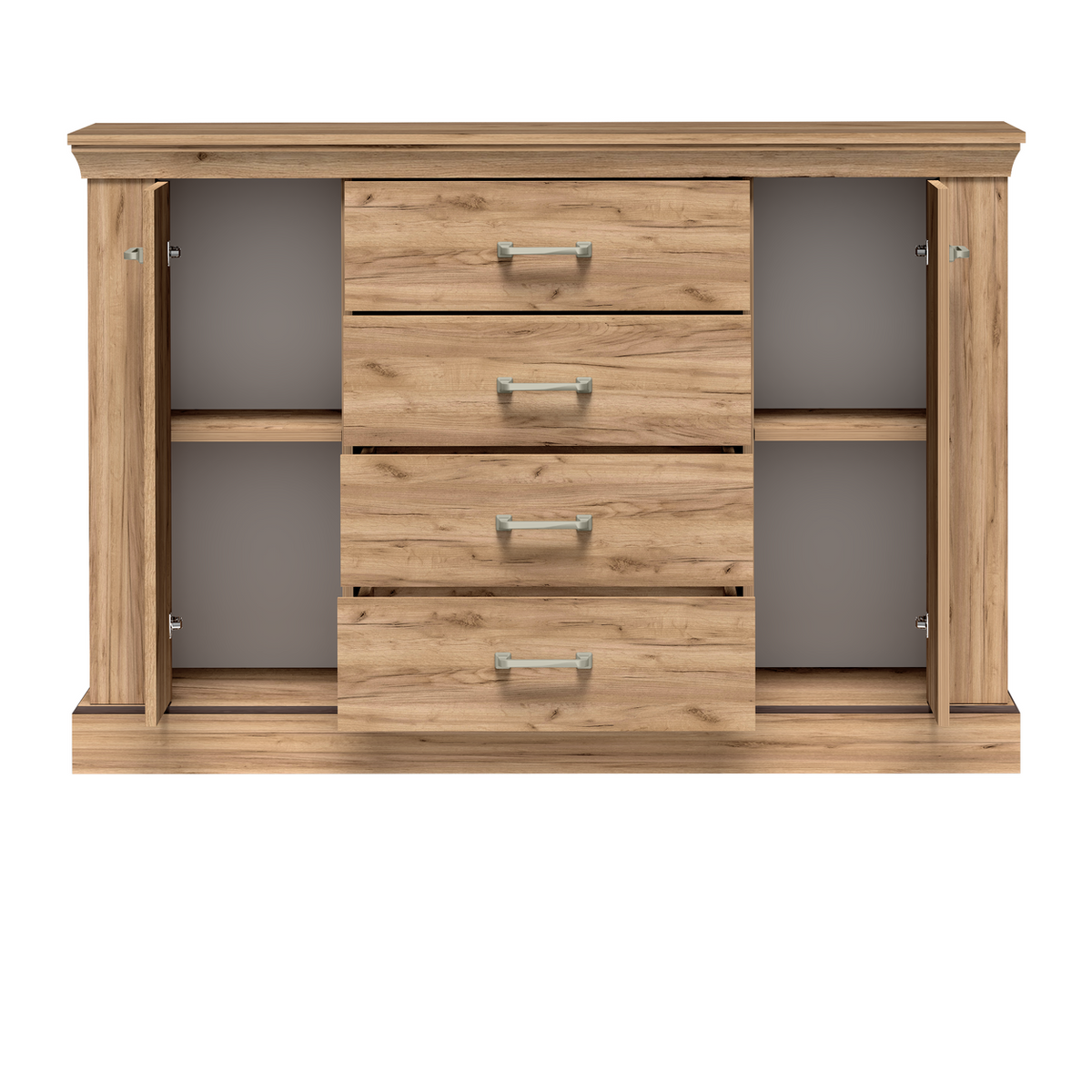 TAVNIA Kommode 142 cm in Kraft-Gold-Dekor – Detailansicht 2