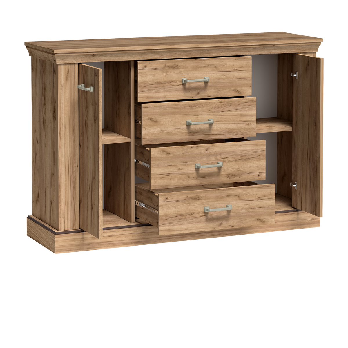 TAVNIA Kommode 142 cm in Kraft-Gold-Dekor – Detailansicht 3