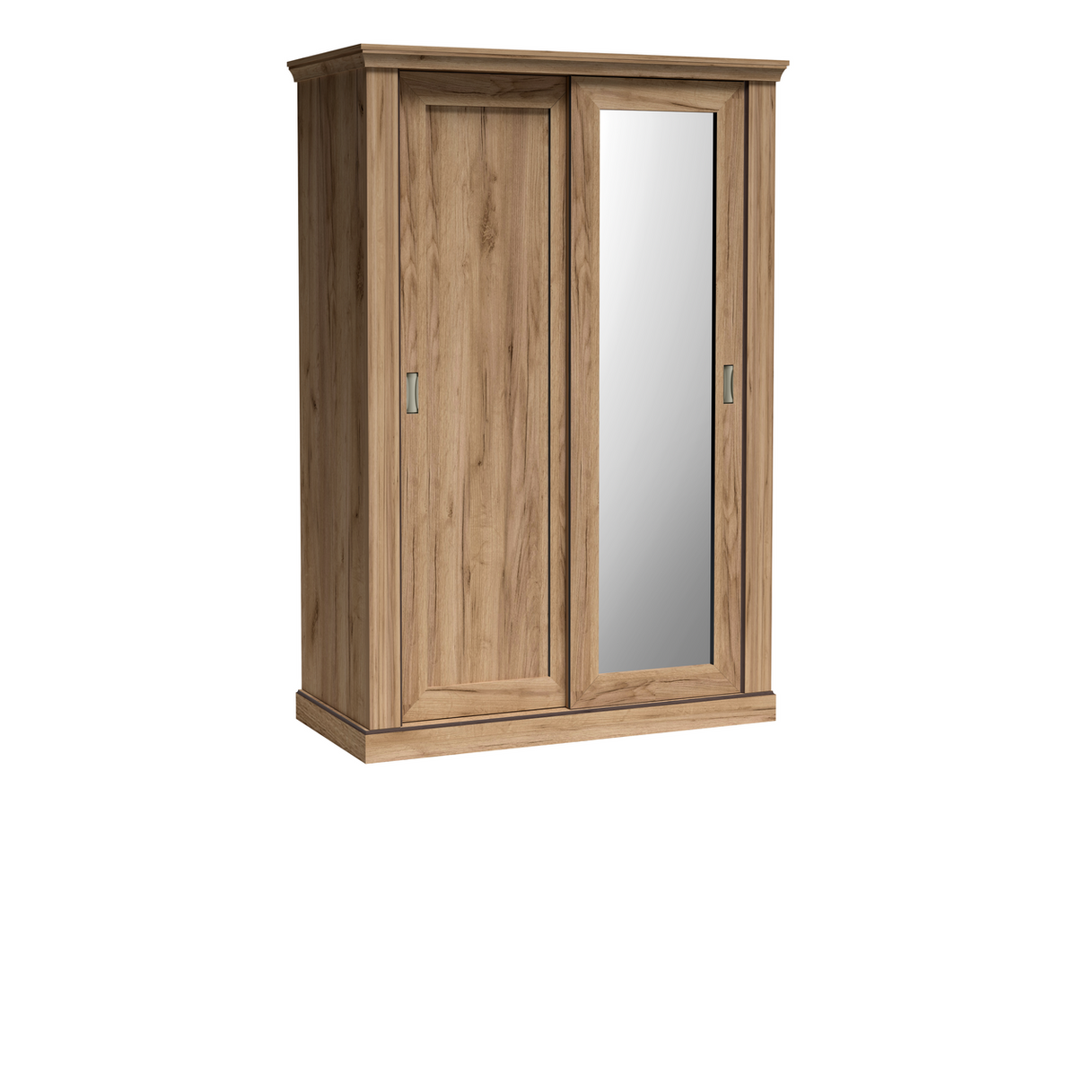 TAVNIA Schwebetürenschrank 148 cm – Kraft Gold-Dekor – Weitere Ansicht