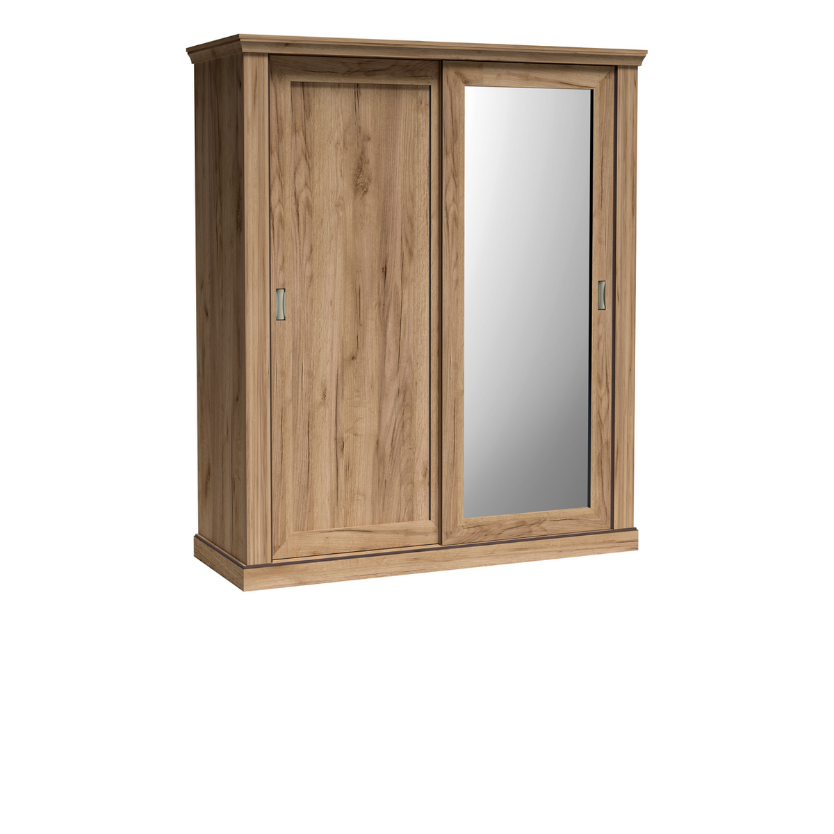 TAVNIA Schwebetürenschrank 185 cm – Kraft Gold-Dekor – Weitere Ansicht
