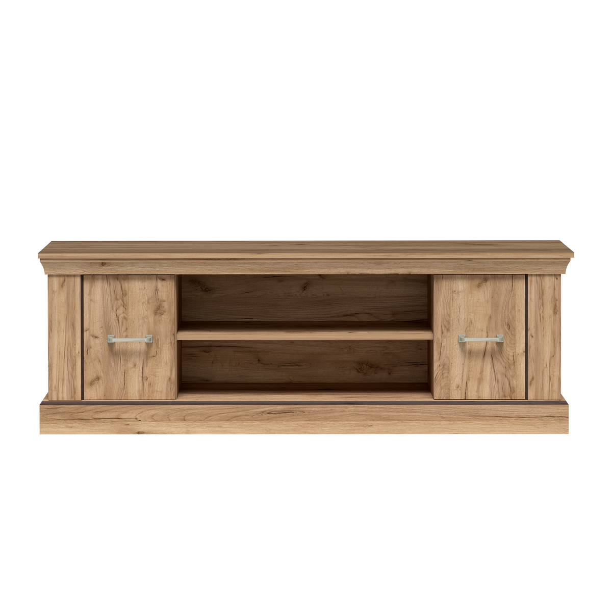TAVNIA TV-Board 162 cm in Kraft-Gold-Dekor – Vorderansicht