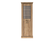 TAVNIA Vitrine 67 cm in Kraft-Gold-Dekor – Vorderansicht