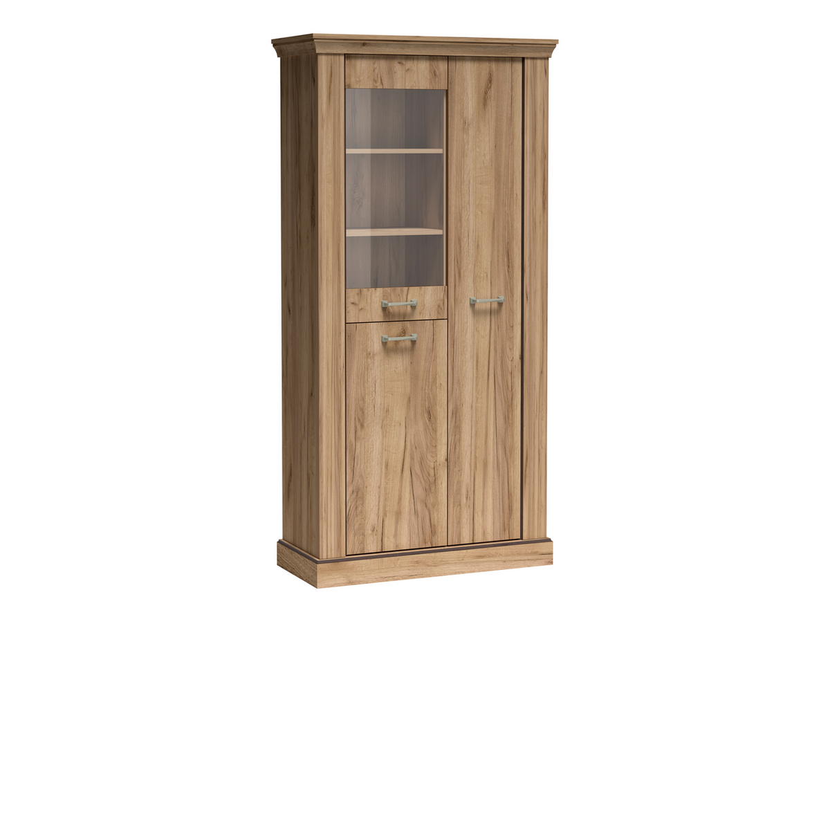 TAVNIA Vitrine 97 cm in Kraft-Gold-Dekor – Detailansicht 1