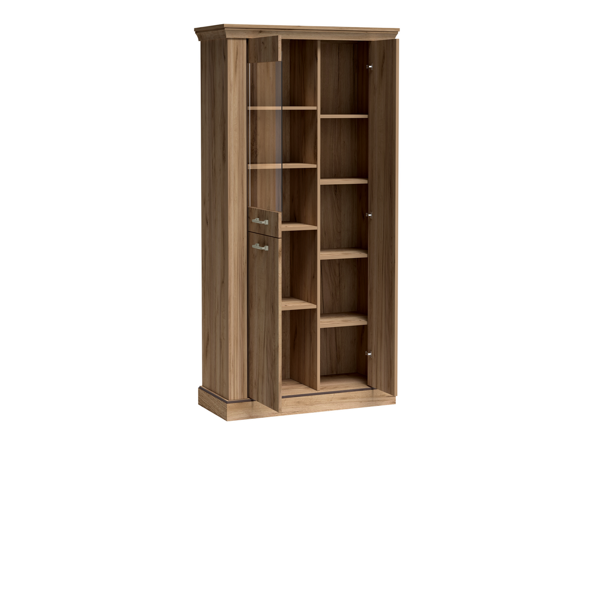 TAVNIA Vitrine 97 cm in Kraft-Gold-Dekor – Detailansicht 3