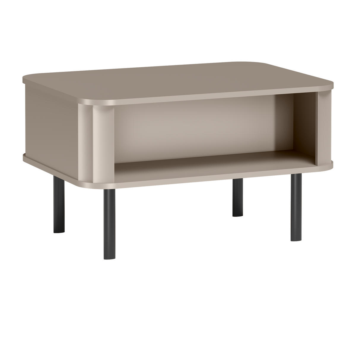 TELUNEO Couchtisch 92 cm – Lehmgrau-Dekor – Weitere Ansicht
