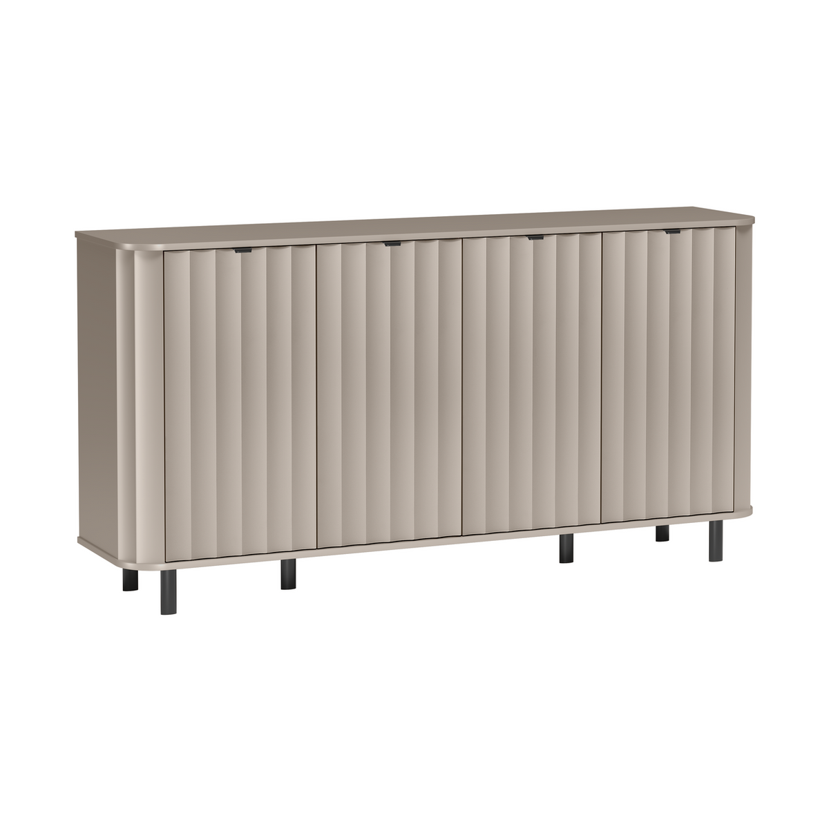 TELUNEO Kommode 176,5 cm – Lehmgrau-Dekor – Weitere Ansicht