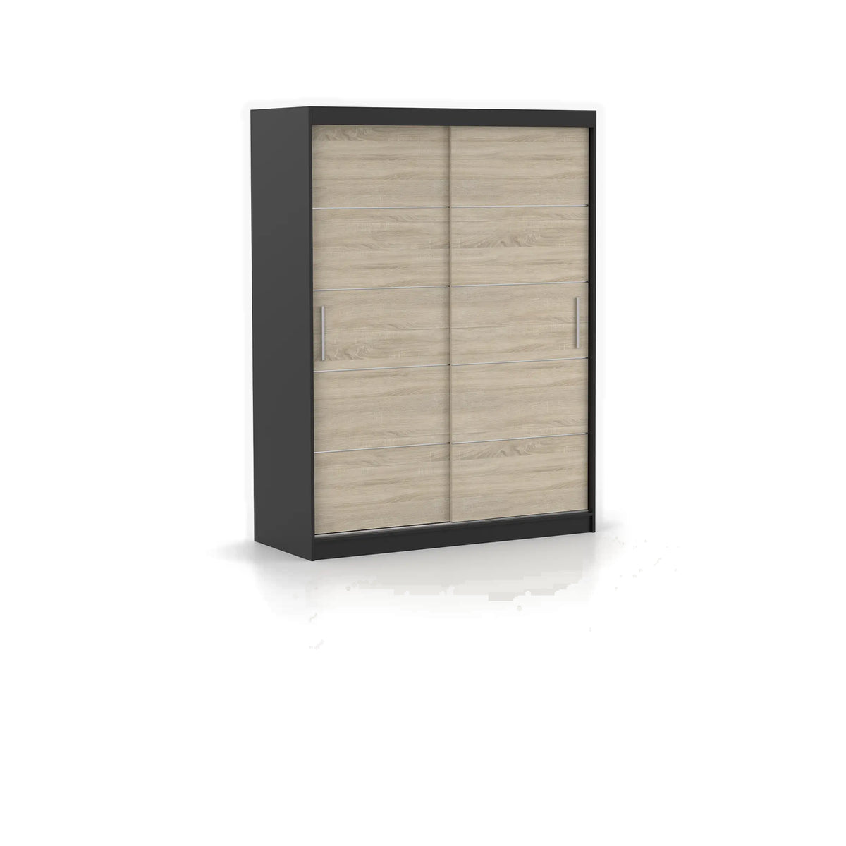 VISTA 06 Schwebetürenschrank 150 cm ohne Spiegel – Detailansicht