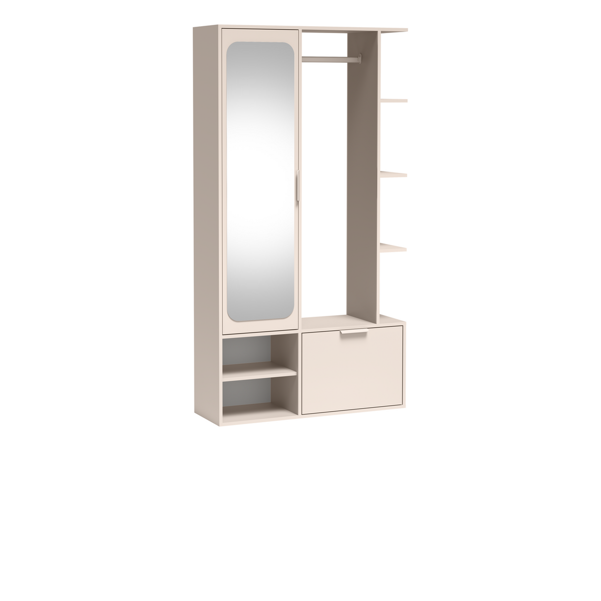 VORUNEO Garderobe 100 cm – Kaschmir-Dekor – Weitere Ansicht