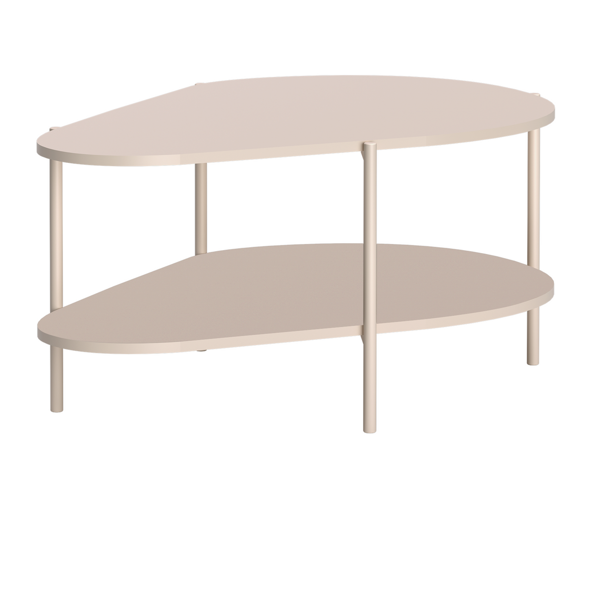 ZELUNEO Couchtisch 90 cm – Kaschmir-Dekor – Vorderansicht