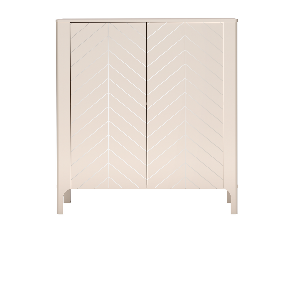 ZELUNEO Kommode 103 cm – Kaschmir-Dekor – Vorderansicht