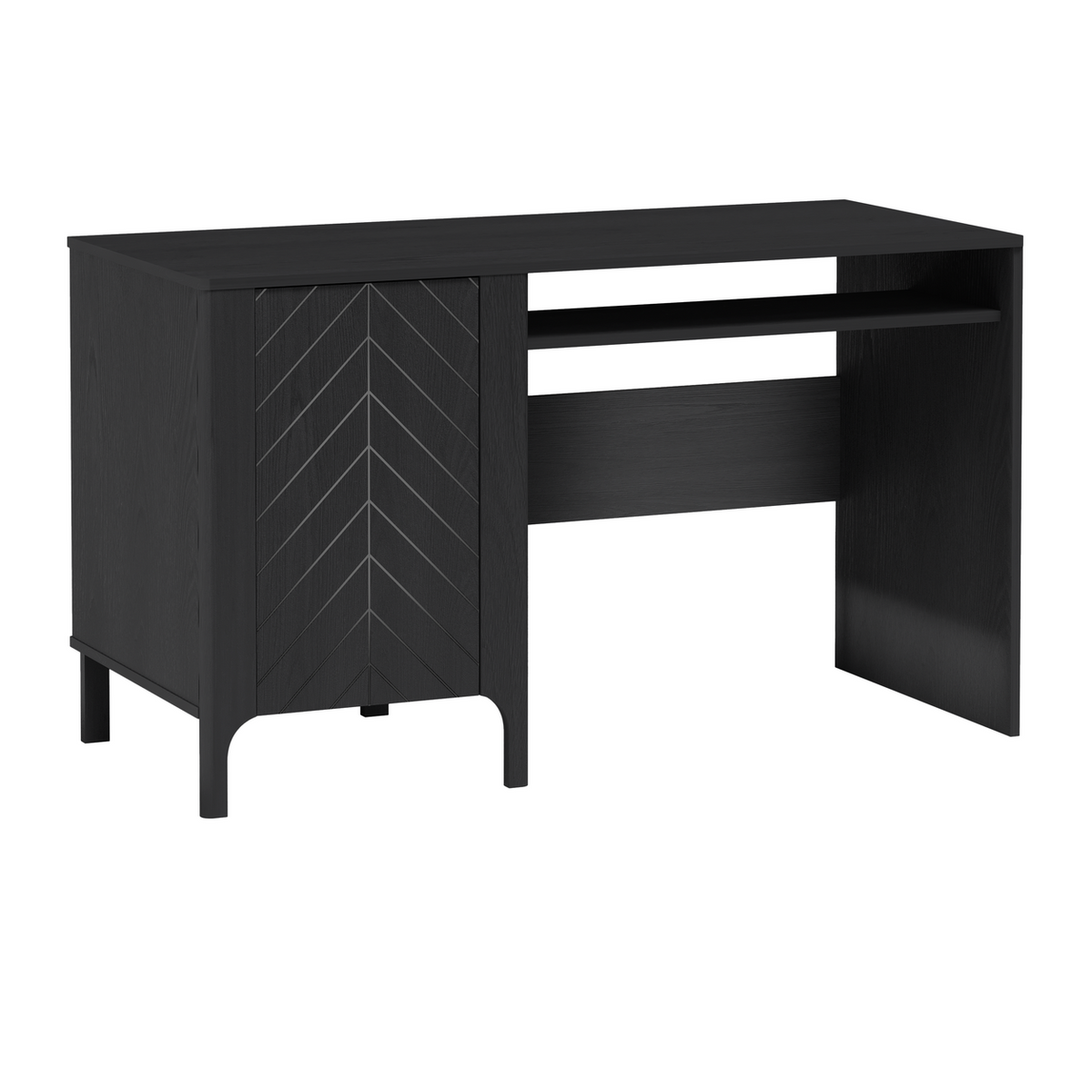 ZELUNEO Schreibtisch 135 cm – Schwarz-Dekor – Weitere Ansicht
