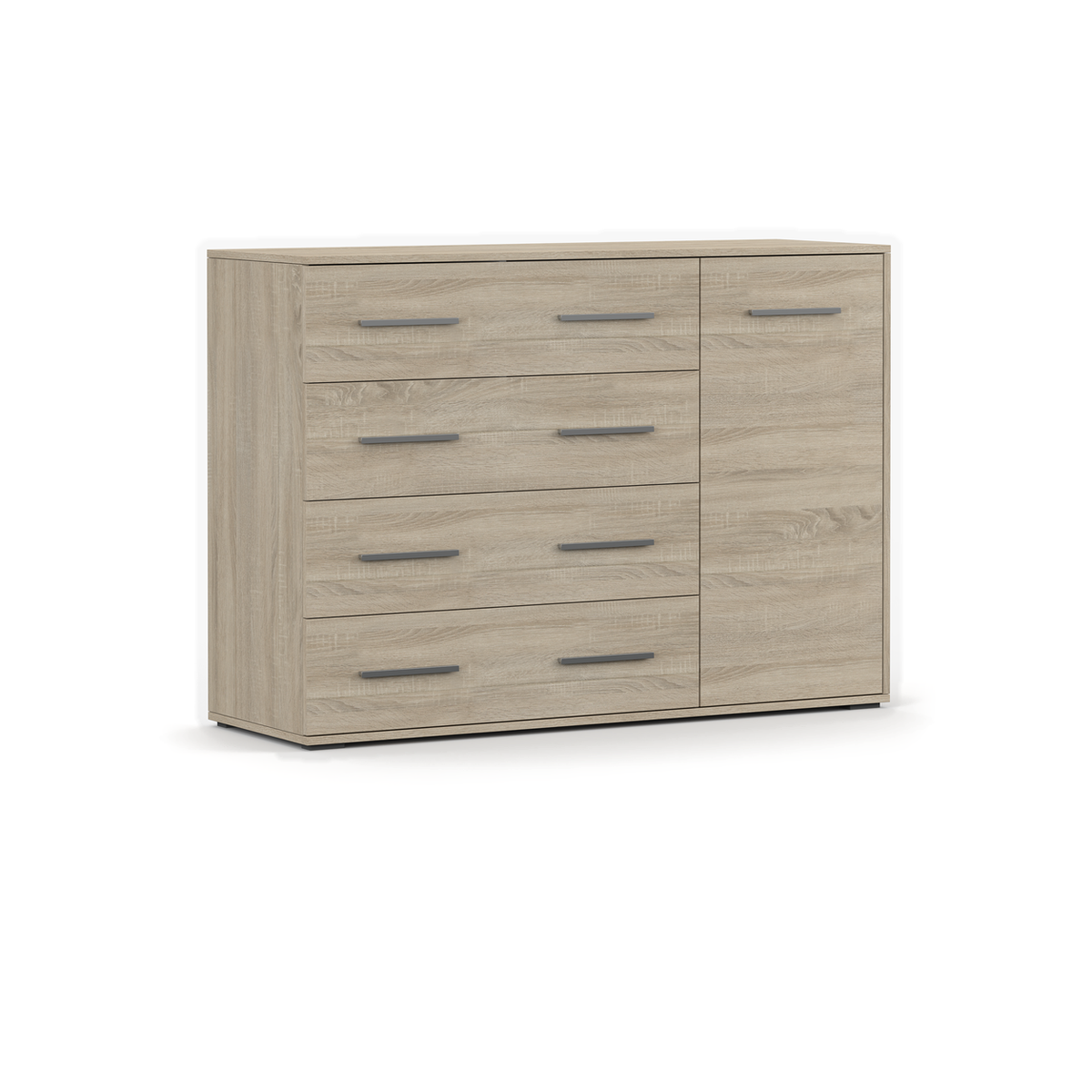FRIDA Kommode 1D4S 135 cm – Ansicht