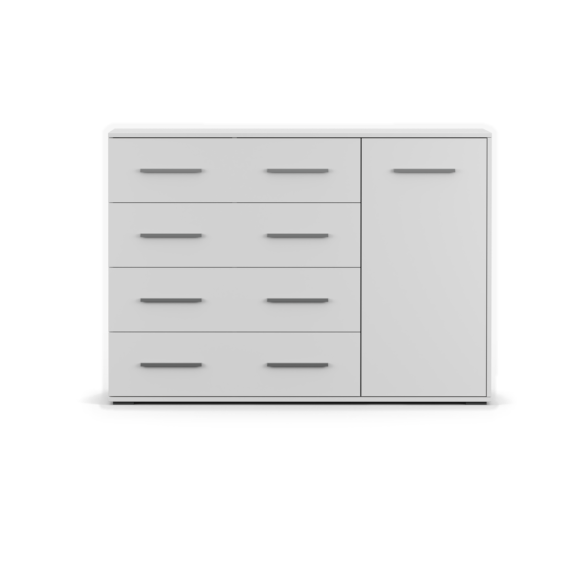 FRIDA Kommode 1D4S 135 cm – Farbvariante – Weiß