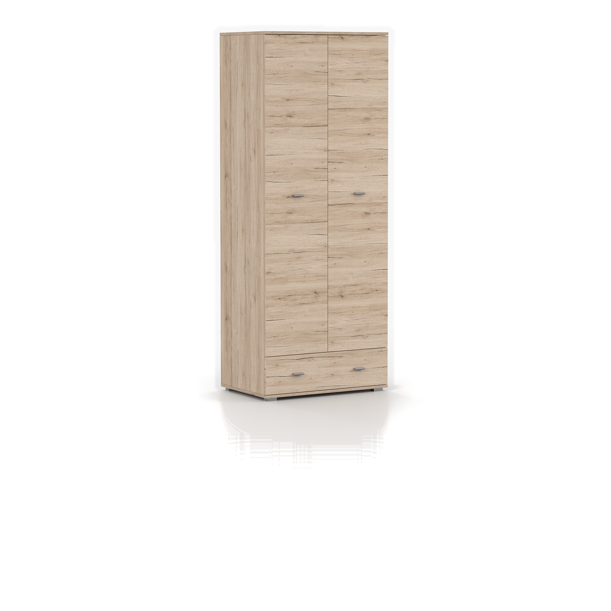 GRENADA Kleiderschrank 80 cm – Sanremo-Sand – Ansicht