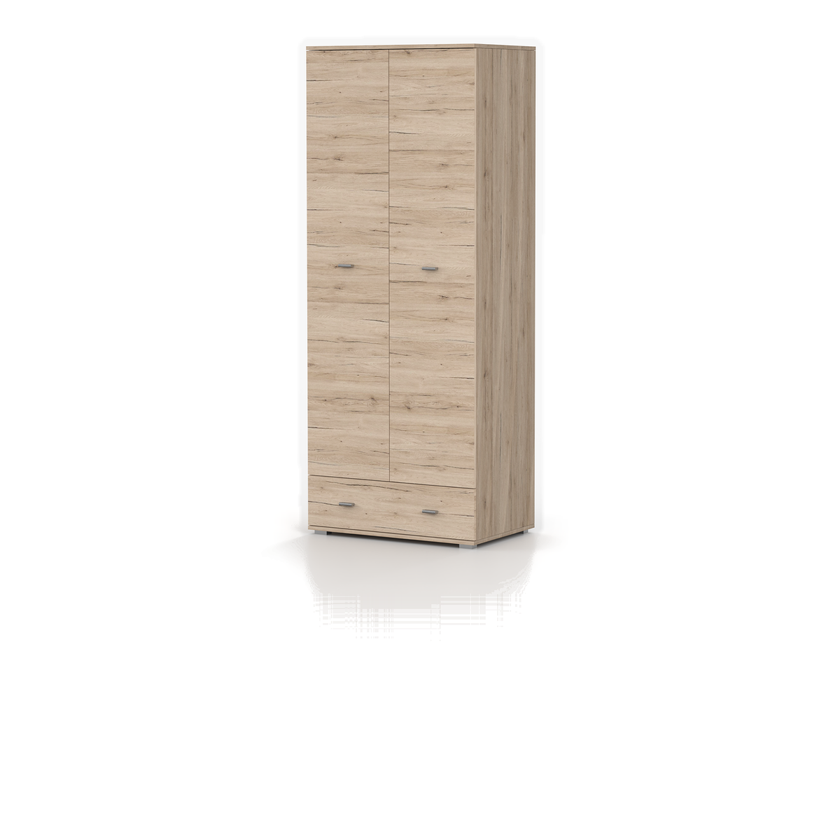 GRENADA Kleiderschrank 80 cm – Sanremo-Sand – Ansicht
