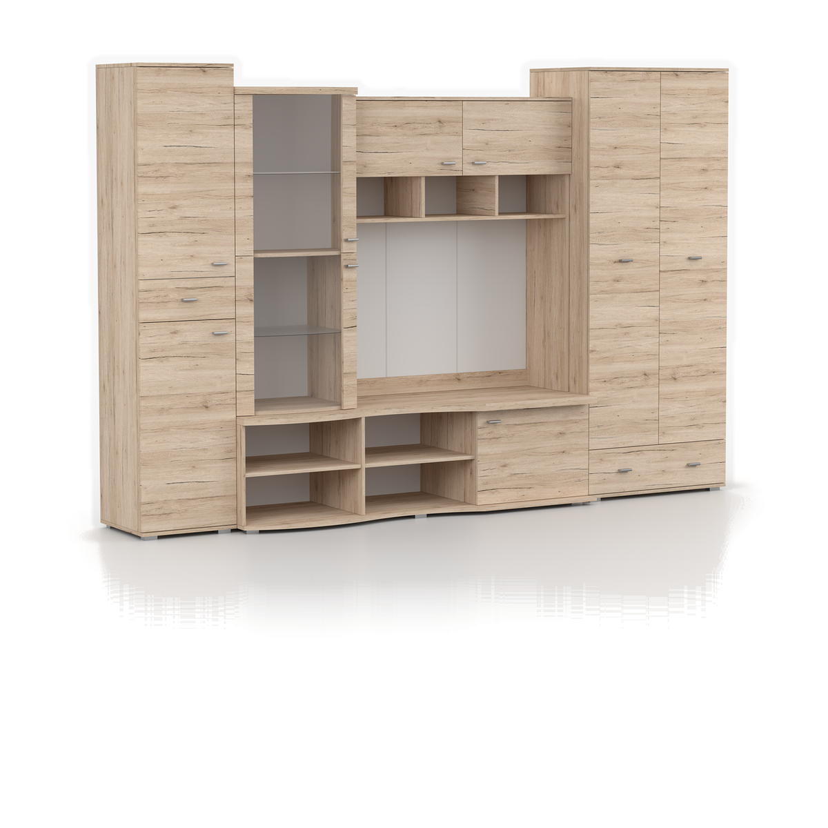 GRENADA Wohnwand 305 cm – Sanremo-Sand – Ansicht 2