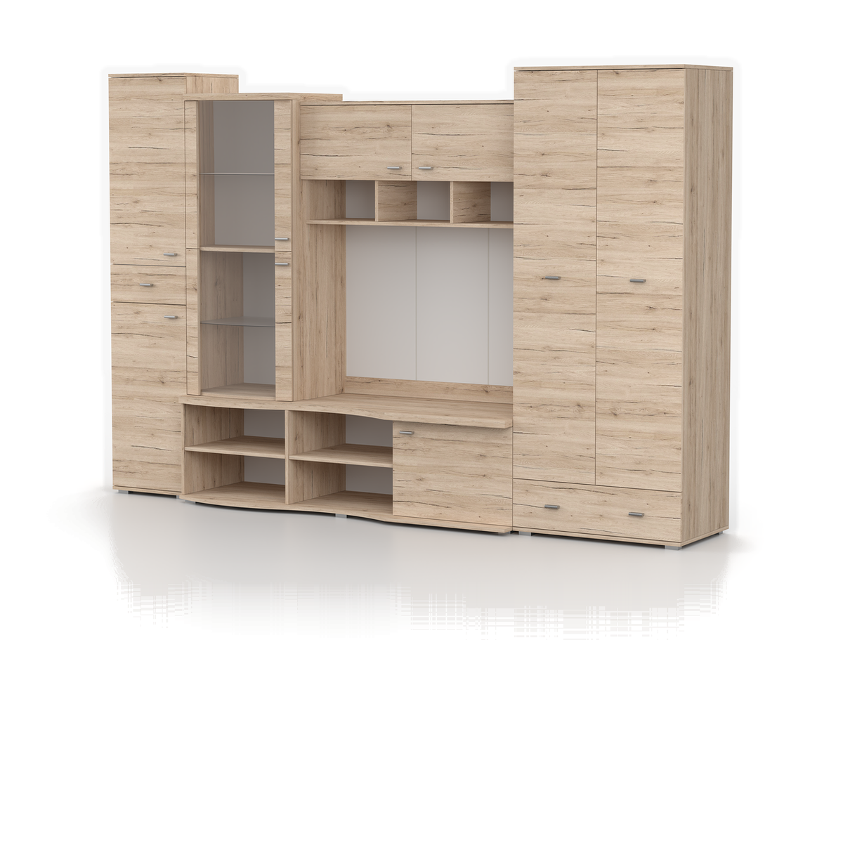 GRENADA Wohnwand 305 cm – Sanremo-Sand – Ansicht 3